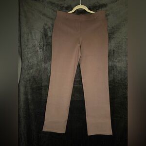 Quince Ultra stretch ponte straight leg Chocolate Brown Pants